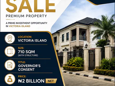 Land with Existing Structure — Victoria Island (VI), Lagos
