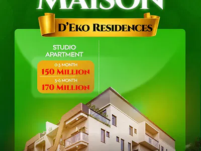 Luxury Studio Apartment with Excellent Facilities (Offplan) — Maison D'eko Residences / 11 Abeke Animashaun Street, Off Admiralty, Lekki Phase 1, Lekki, Lagos