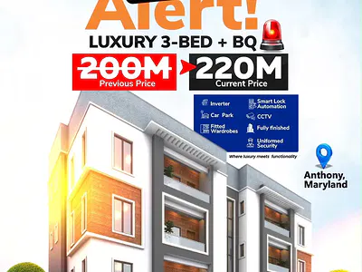 Elegant 3 Bedroom Apartment with BQ in a Serene Environment — Maryland, Lagos