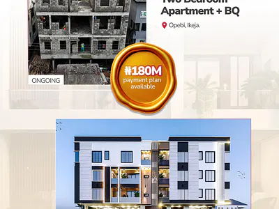 Luxurious 2 Bed Apartment with BQ in a Relaxed and Secured Environment — Opebi, Ikeja, Lagos