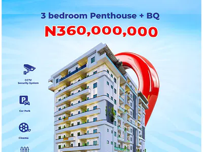 3 Bedroom Penthouse with BQ — No 4, Iya Oloye Crescent, Ikeja, Lagos