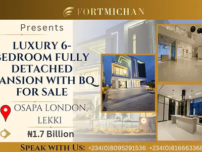 Luxury 6-Bedroom Fully Detached Mansion with BQ — Lekki, Lagos