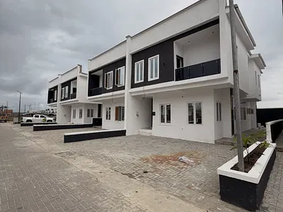Four Bedroom Semi-Detached Duplex with BQ, Solar Power — Ogombo, Ajah, Lagos