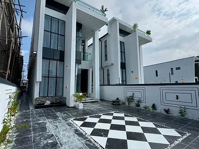 5 Bedroom Detached House with BQ with En Suites Bedrooms — Sangotedo, Ajah, Lagos