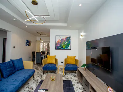 Luxury Smart 2 Bedroom Furnished and Service Apartment — River Park Estate, Lugbe District, Abuja