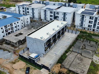 4 Bedroom Semi Finished Terrace Duplex with a Room BQ — Wuye, Abuja