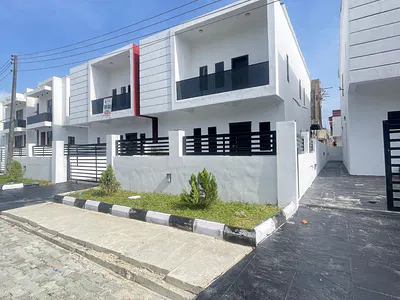 Astonishing 4 Bedroom Semi Detached Duplex with TV Console and BQ — Sangotedo, Ajah, Lagos
