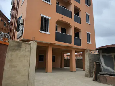 New 1 Bedroom Flat with 2 Balconies Prepaid Meter Upstairs — Surulere, Lagos