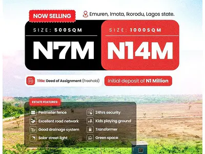 East Mainland Estate Ikota Residential Land Plots — East Mainland Estate, Imota, Ikorodu, Lagos