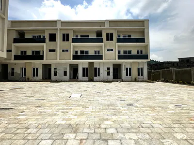 Semi-Finished 4 Bedroom Terraced Duplex with BQ — Life Camp, Abuja