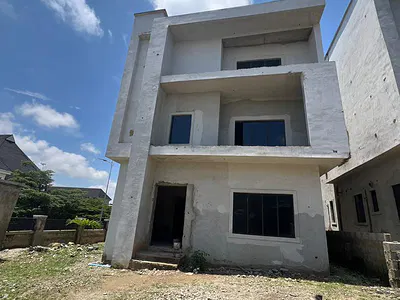 Semi-Finished 5 Bedroom Duplex with BQ — Guzape District, Abuja