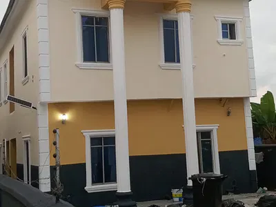 Renovated Mini Flat (Room and Parlor) with Wardrobe Upstair — Ologufe, Awoyaya, Ibeju Lekki, Lagos