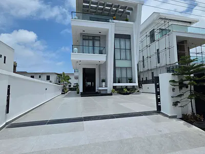 Luxury 5 Bedroom Detached Duplex with Cinema + Swimming Pool — Beach Resort Estate, Osapa, Lekki, Lagos