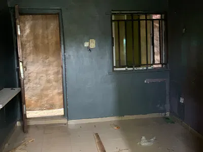 1 Room Self Contain Downstairs Fence Round with Gate — Ikeja, Lagos