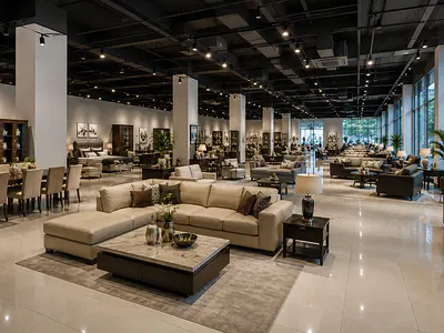 438 SQM Furniture Showrooms — Aminu Kano Crescent, Wuse 2, Abuja