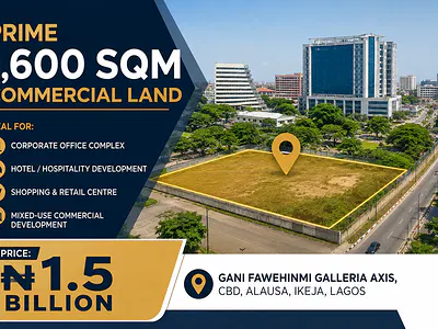 Prime 1, 600 SQM Commercial Land — Ikeja, Lagos