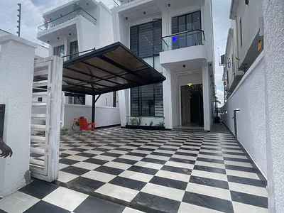 5 Bedroom Fully Detached Duplex with TV Console, Swimming Pool and BQ — Ajah, Lagos