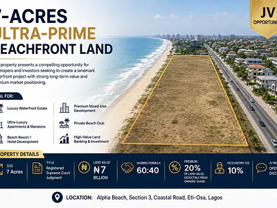 7-Acres Ultra-Prime Beachfront Land — Lekki, Lagos
