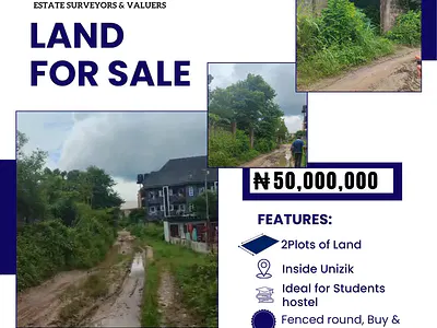 Strategic Land Suitable for Student Hostels — UNIZIK, Awka, Anambra