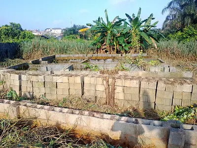Full Plot of Land with Foundation and Partly Dwarf Fencing — Unity Street Off Adebimpe Akinwunmi Street Ori Okuta Estate, Agric, Ikorodu, Lagos