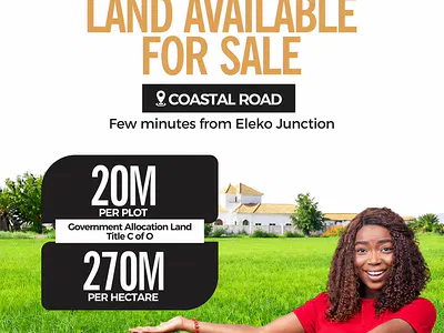 Land — Coastal Road, Eleko, Ibeju Lekki, Lagos