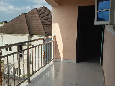 Luxury 2 Bedroom Upstairs Apartment with Visitors Toilet and Balconies — Ibeju Lekki, Lagos