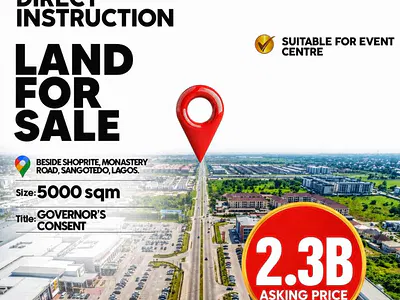 Land — Monastery Road Shoprite, Sangotedo, Ajah, Lagos