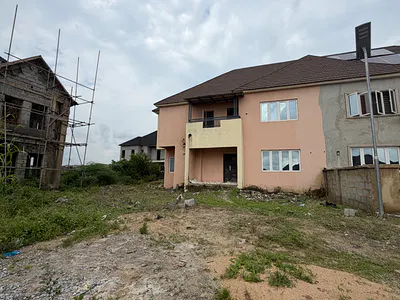 Semi Finished 4 Bedroom Semi-Detached Duplex with BQ — Karsana, Abuja