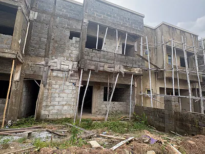 3 Bedroom Terrace Duplex (Carcass) — Von Rd, Lugbe District, Abuja