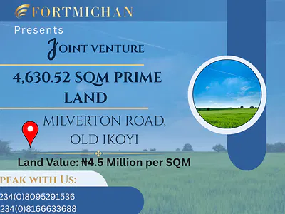 4, 630.52 SQM Prime Land — Milverton Road, Old Ikoyi, Ikoyi, Lagos