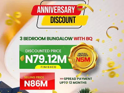 Lekki Avana 11, Detached Bungalow with BQ — Lekki, Lagos