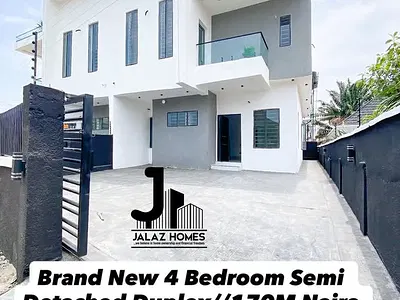 Brand New 4 Bedroom Semi Detached Duplex — Lekki, Lagos
