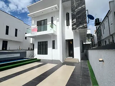 Newly Built 5 Bedroom Fully Detached Duplex with BQ and Swimming Pool — Ikota, Lekki, Lagos