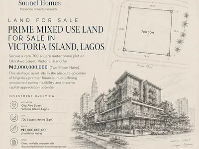 700sq Prime Land — Oko Awo Street, Victoria Island (VI), Lagos