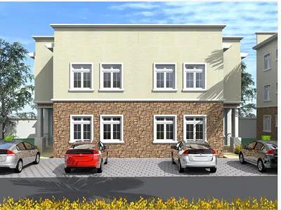 2 Bedroom Semi-Detached Duplex — Cad Zone E23, Kyami, Abuja