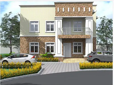 4 Bedroom Fully Detached Maisonette — Cad Zone E23, Kyami, Abuja