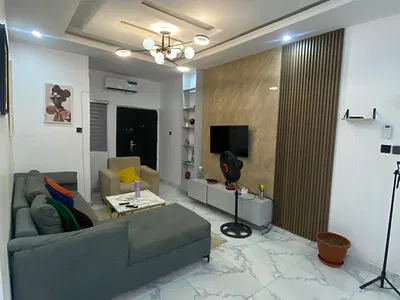 Fully Furnished 2 Bedroom Flat Upstairs — Goodnews Estate, Sangotedo, Ajah, Lagos