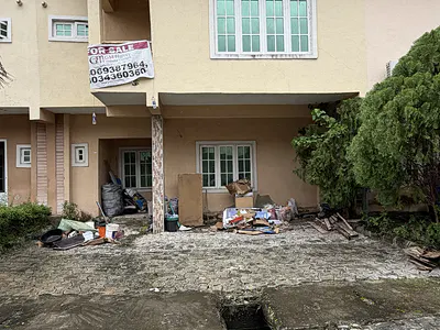4 Bedroom Terraced Duplex (Carcass) — Lekki Gardens Phase 3, Behind Lagos Business School, Ajah, Lekki, Lago, Ajah, Lagos