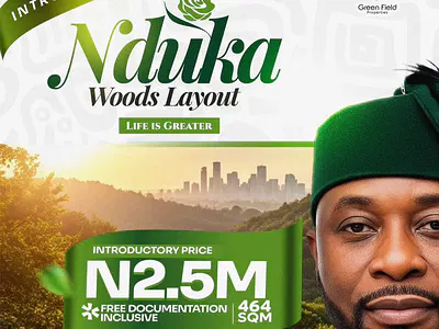 Residential Land with Registered Survey and Deed — Nduka Woods Layout, Asaba, Delta