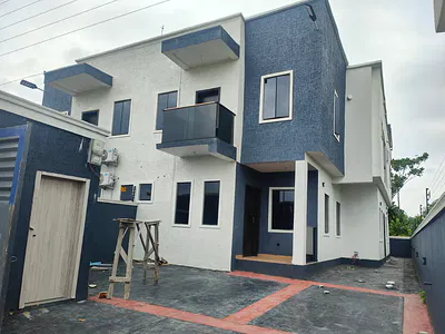 Newly Built 4 Bedroom Semi-Detached Duplex with a Room BQ — Ajayi Apata Estate, Sangotedo, Ajah, Lagos
