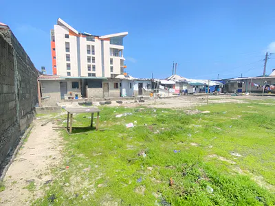 Waterfront 1300SQM Fenced Land — Along Alpha Beach Road Lekki Lagos, Igbo Efon, Lekki, Lagos