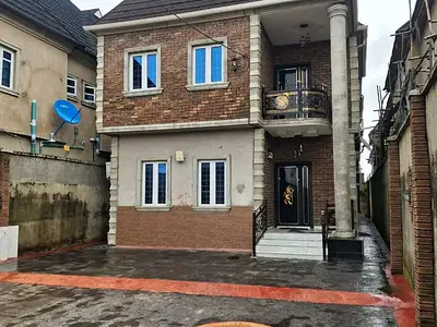 Executive 4bedroom Detached Duplex&security House on Half Plot of Land — Ipaja, Lagos