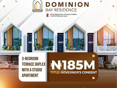 3-Bedroom Terrace — Off Coastal Road, Atican Beach, Lekki, Lagos