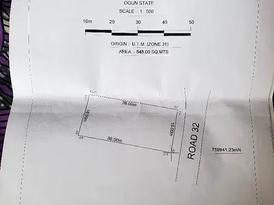 Distress Full Plot of Land — Plams Estate Papalantoro, Mowe Town, Ogun