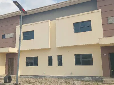 Carcass 3 Bedrooms Semi Detached Duplex House — Ibeju Lekki, Lagos