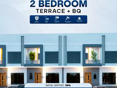 2 Bedroom Terrace+bq — Sangotedo Lekki Lagos, Sangotedo, Ajah, Lagos