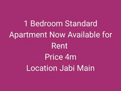 1 Bedroom Standard Apartment Now Available — Jabi Main, Jabi, Abuja
