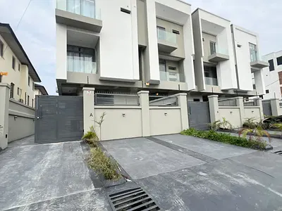 Brand-New Contemporary Luxury 3 Bedrooms Terraced Duplex with BQ — Lekki Phase 1, Lekki, Lagos