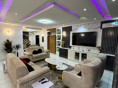 A Fully Furnished & Serviced 3-Bedroom Flat + 1BQ (Video Is Attached) — Wuye, Abuja