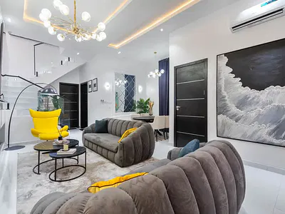 Fully Furnished 4 Bedroom Semi Detached Duplex with Good Decor — Lekki, Lagos